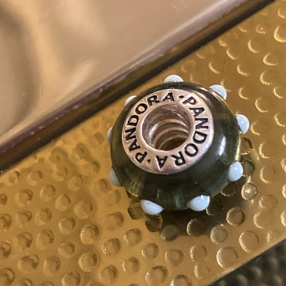 PANDORA “SEEING SPOTS” MURANO & STERLING SILVER BEAD - Picture 3 of 9